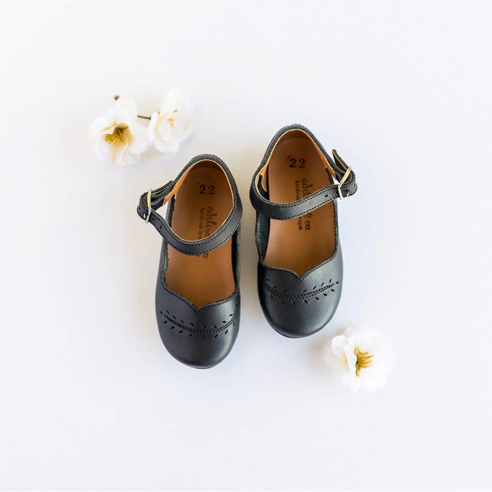 Adelisa & Co. Black Cosecha Mary Janes - Size 26